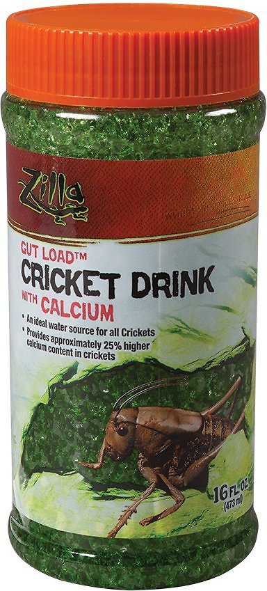 Zilla Gut Load Cricket Drink with Calcium Supplement, 16-oz bottle