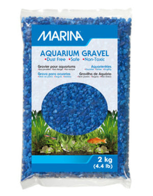 Marina Decorative Aquarium Gravel, Blue