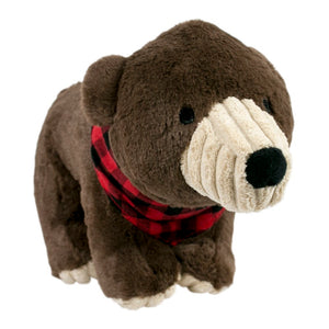 Tall Tails Crunch Flannel Bear Dog Toy