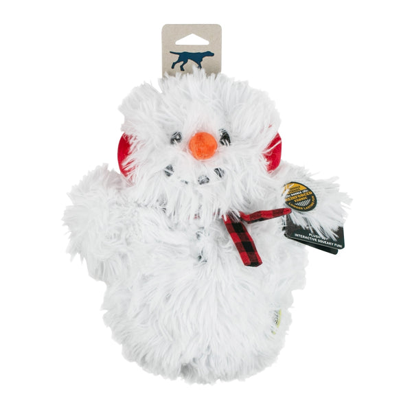 Tall Tails Fluffy Snowman Plush Dog Toy
