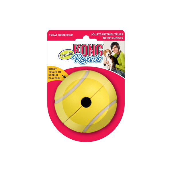 KONG Rewards Tennis Ball Dog Toy, Yellow