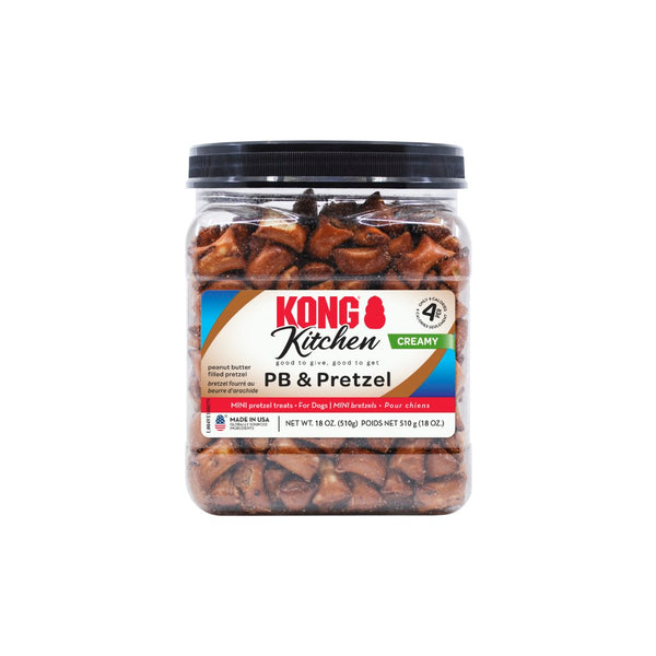 KONG Kitchen Creamy PB & Pretzel Dog Treat