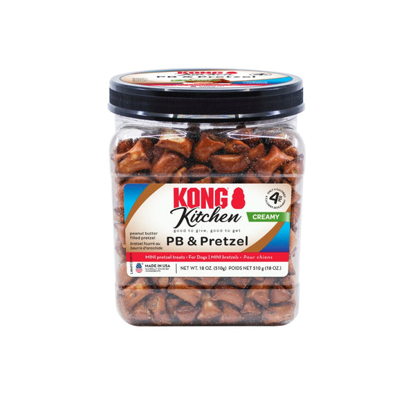 KONG Kitchen Creamy PB & Pretzel Dog Treat