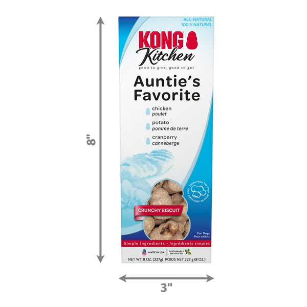 KONG Kitchen Auntie's Favorite Crunchy Biscuit Dog Treat