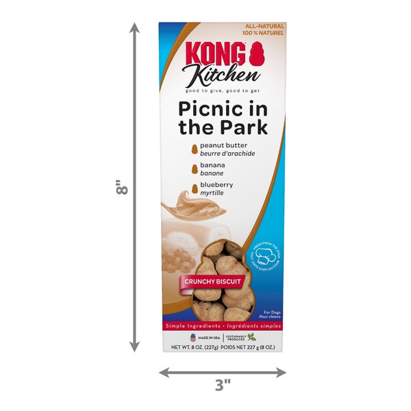 KONG Kitchen Picnic in the Park gâteries pour chiens aux biscuits croustillants