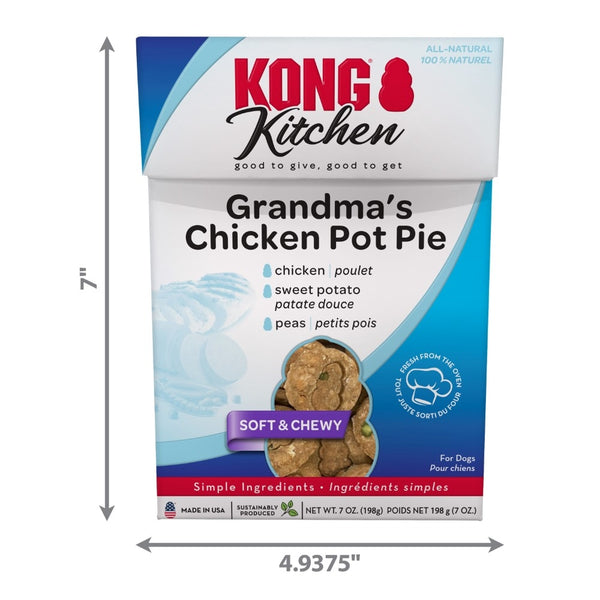 KONG Kitchen Grandma's Chicken Pot Pie Soft & Chewy Dog Treats