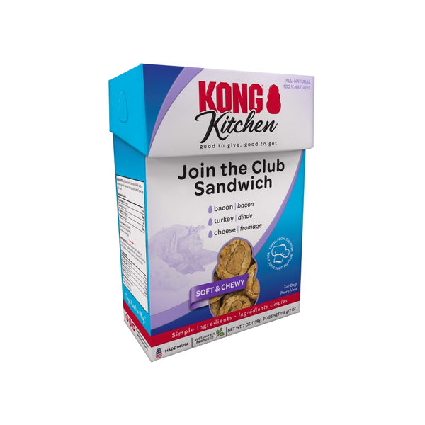 KONG Kitchen Join The Club Sandwich Soft & Chewy Dog Treats