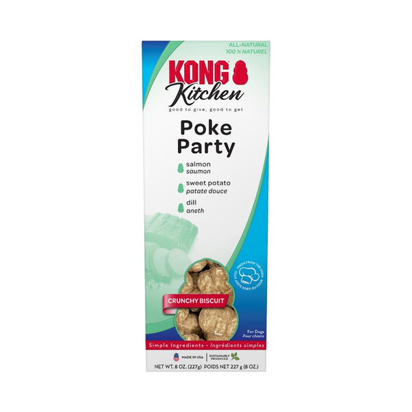 KONG Kitchen Poke Party Crunchy Biscuit Dog Treat