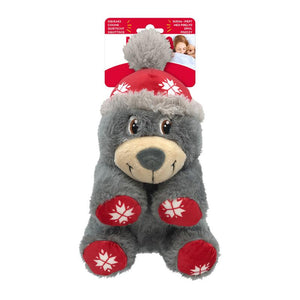 KONG Holiday Comfort Polar Bear Dog Toy, Assorted