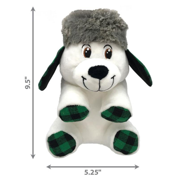 KONG Holiday Comfort Polar Bear Dog Toy, Assorted
