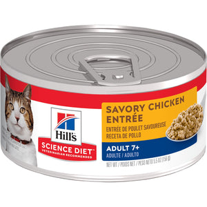 Hill's Science Diet Adult 7+ Savory Chicken Entree Wet Cat Food