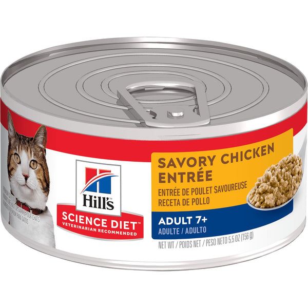 Hill's Science Diet Adult 7+ Savory Chicken Entree Wet Cat Food