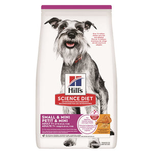 Hill's Science Diet Senior 7+ Dog Small & Mini Chicken Meal Barley & Brown Rice 4.5LB