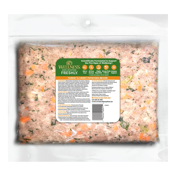 Wellness Bowl Boosters Freshly Turkey & Sweet Potatoes Frozen Dog Food