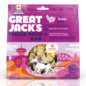 Great Jack's Turkey Grain-Free Freeze-Dried Dog Treats