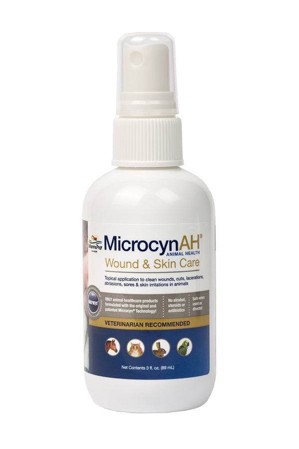 MicrocynAH Wound & Skin Care Spray for Pets, 3-oz