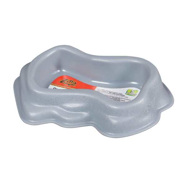 Zilla Durable Dish for Reptiles, Gray