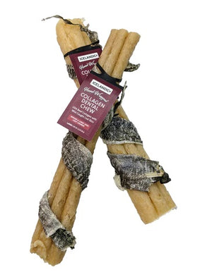 Icelandic+ Beef Collagen Dental Chews with Cod Skin Dog Treat, 8-in