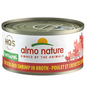 Almo Nature HQS Natural Chicken & Shrimp in Broth Adult Grain-Free Wet Cat Food