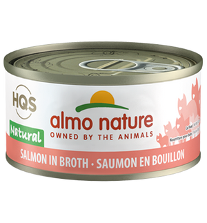Almo Nature HQS Natural Salmon in Broth Adult Grain-Free Wet Cat Food