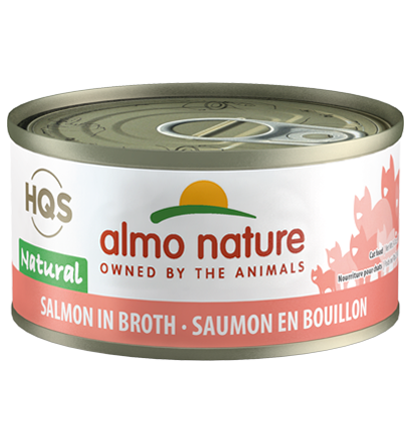 Almo Nature HQS Natural Salmon in Broth Adult Grain-Free Wet Cat Food