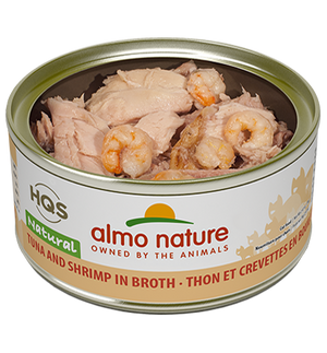 Almo Nature HQS Natural Tuna & Shrimp in Broth Adult Grain-Free Wet Cat Food