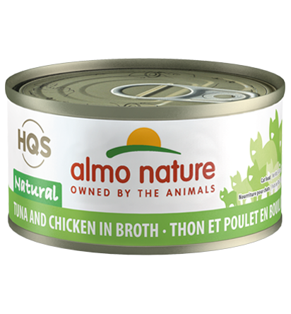 Almo Nature HQS Natural Tuna & Chicken in Broth Adult Grain-Free Wet Cat Food