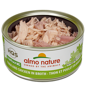Almo Nature HQS Natural Tuna & Chicken in Broth Adult Grain-Free Wet Cat Food