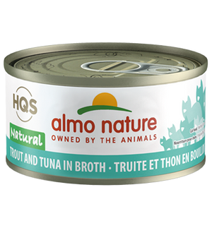 Almo Nature HQS Natural Trout & Tuna in Broth Adult Grain-Free Wet Cat Food