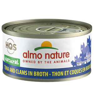 Almo Nature HQS Natural Tuna & Clams in Broth Adult Grain-Free Wet Cat Food