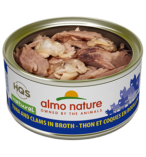 Almo Nature HQS Natural Tuna & Clams in Broth Adult Grain-Free Wet Cat Food