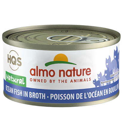 Almo Nature HQS Natural Ocean Fish in Broth Adult Grain-Free Wet Cat Food