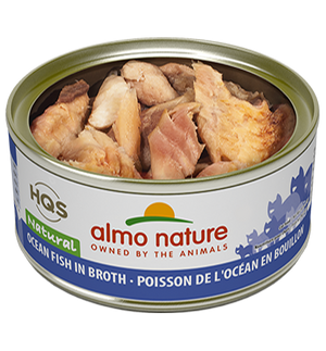 Almo Nature HQS Natural Ocean Fish in Broth Adult Grain-Free Wet Cat Food