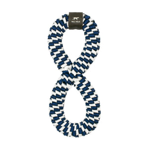 Tall Tails Jouet à tirer infini tressé marine pour chien, 11 pouces