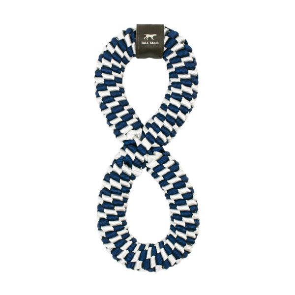 Tall Tails Braided Infinity Tug Dog Toy, Navy, 11-in.