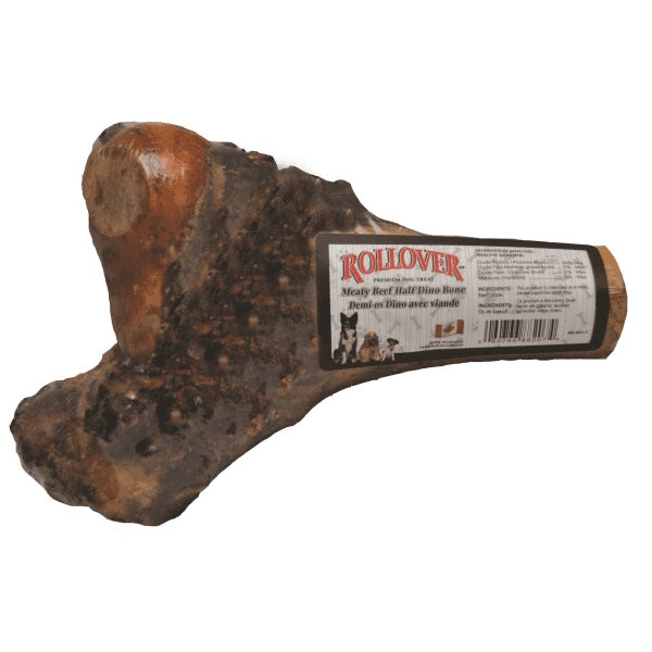 Rollover Premium Meaty Beef Dino Bone Dog Treats