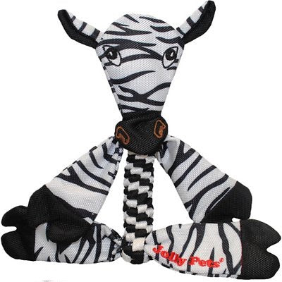 Jolly Pets Flathead Zebra Dog Toy