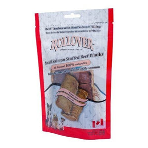 Rollover Premium Salmon Stuffed Beef Planks Dog Treats