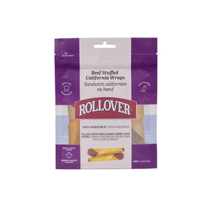 Rollover Premium Beef Stuffed California Wraps Dog Treats