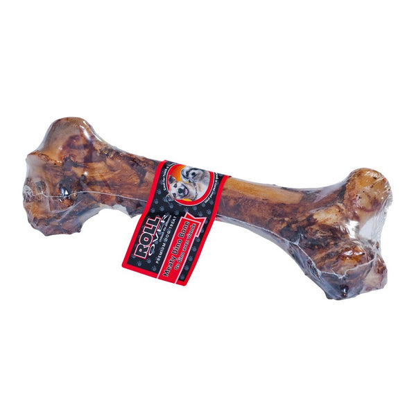 Rollover Premium Meaty Beef Dino Bone Dog Treats