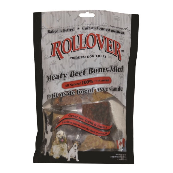 Rollover Premium Meaty Beef Bones Dog Treats