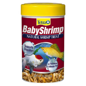 Tetra BabyShrimp Sun Dried Gammarus Freshwater & Saltwater Fish Food, .35-oz jar