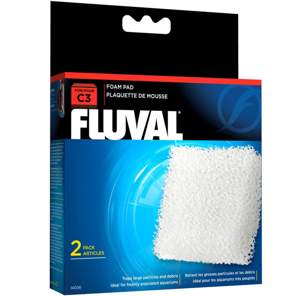 Fluval C3 Foam Pad Filter Media, 2 count