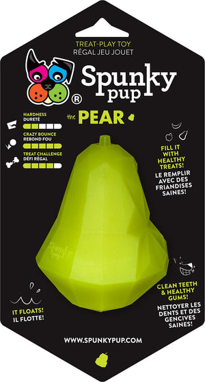 Spunky Pup Treat Holding Pear Dog Toy