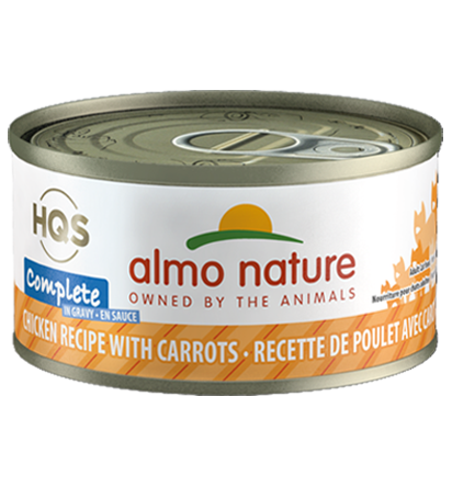 Almo Nature HQS Complete Chicken Recipe with Carrots in Gravy Grain-Free Wet Cat Food