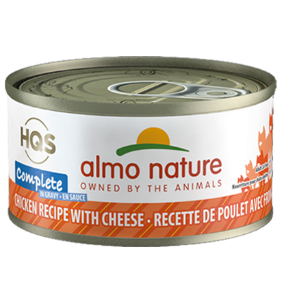 Almo Nature HQS Complete Chicken Recipe with Cheese in Gravy Grain-Free Wet Cat Food