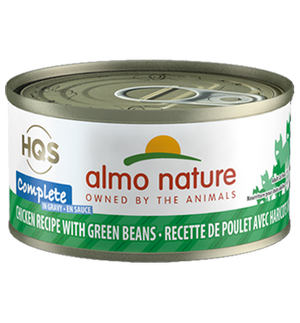 Almo Nature HQS Complete Chicken Recipe with Green Beans in Gravy Grain-Free Wet Cat Food