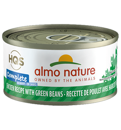 Almo Nature HQS Complete Chicken Recipe with Green Beans in Gravy Grain-Free Wet Cat Food