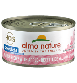 Almo Nature HQS Complete Salmon Recipe with Apples in Gravy Grain-Free Wet Cat Food