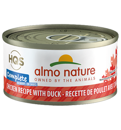 Almo Nature HQS Complete Chicken Recipe with Duck in Gravy Grain-Free Wet Cat Food